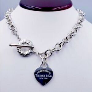 Tiffany & CO  "Return To" Heart Necklace